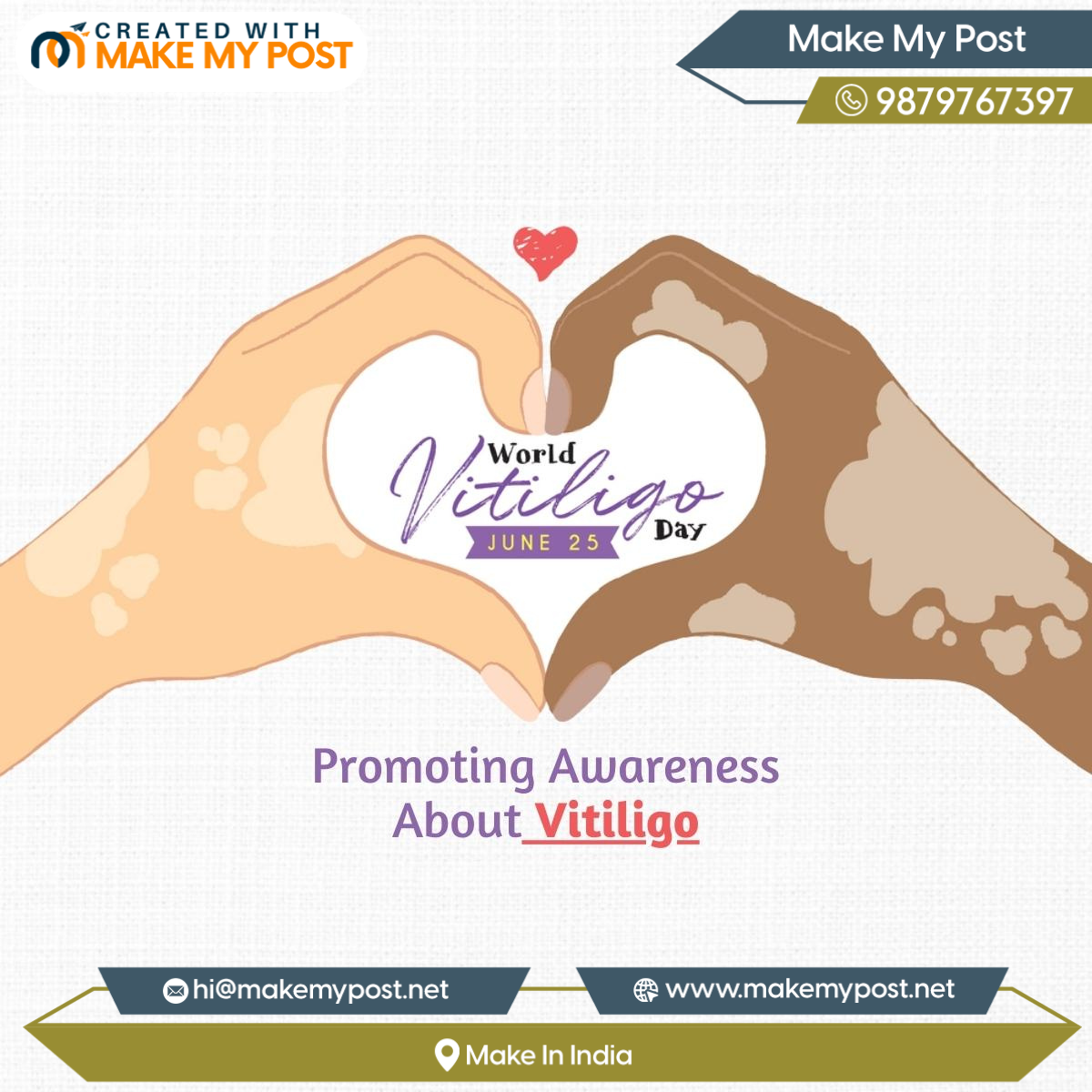 World Vitiligo Day Poster Templates