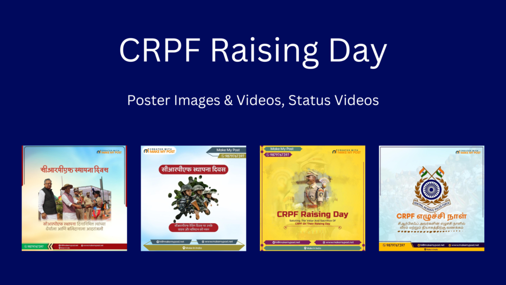 CRPF Raising Day Salute Our Heroes Poster Templates