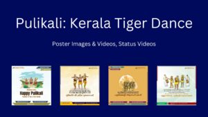 Pulikali Kerala's Vibrant Tiger Dance Poster Templates